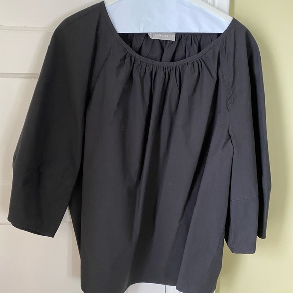 EVERLANE The Poplin Pleated Taper Pants and Poplin top Size L/14 black - Picture 9 of 10